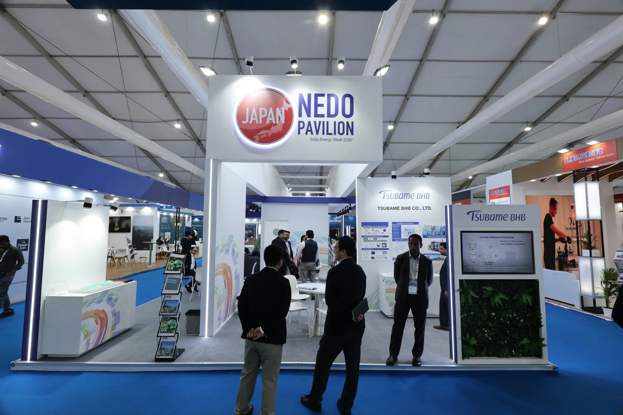 Delegates at the Japan NEDO Pavilion at India Energy Week